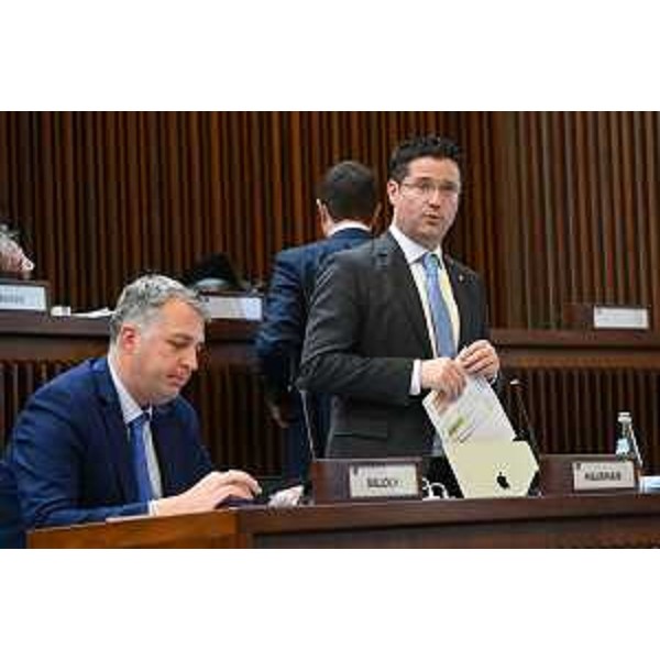 Da sinistra Stefano Balloch e Igor Treleani ( Fratelli d'Italia) - Da sinistra Stefano Balloch e Igor Treleani ( Fratelli d'Italia)