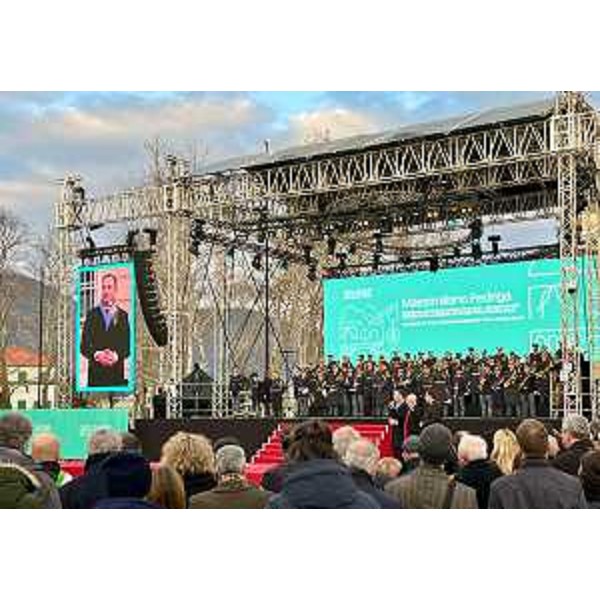 L'intervento del Governatore della Regione Massimiliano Fedriga durante la cerimonia di inaugurazione di Go!2025 - L'intervento del Governatore della Regione Massimiliano Fedriga durante la cerimonia di inaugurazione di Go!2025