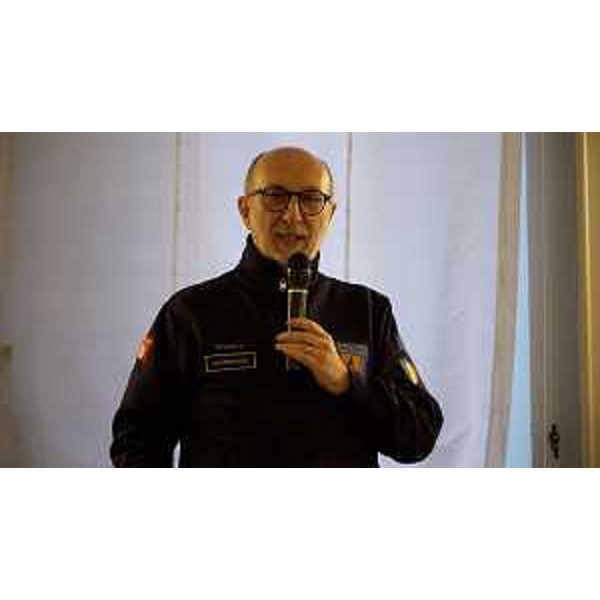 L'assessore Riccardi nel corso del suo intervento - L'assessore Riccardi nel corso del suo intervento