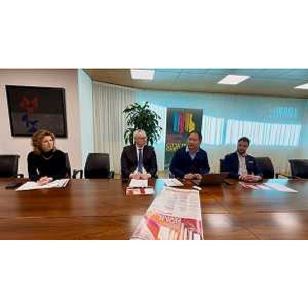 Un altro momento dell'incontro, con il presidente Bordin accanto ai rappresentanti dell'Accademia Agm - Un altro momento dell'incontro, con il presidente Bordin accanto ai rappresentanti dell'Accademia Agm