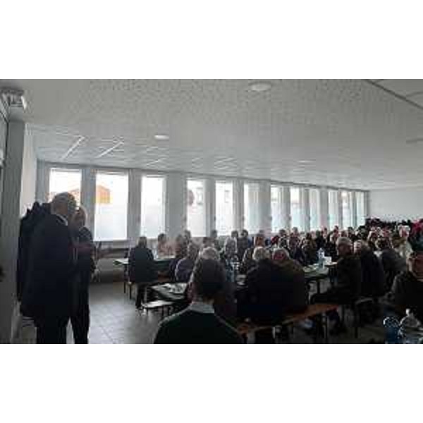 Il presidente del Cr Fvg, Mauro Bordin, durante il tradizionale incontro promosso dalla locale riserva di caccia - Il presidente del Cr Fvg, Mauro Bordin, durante il tradizionale incontro promosso dalla locale riserva di caccia