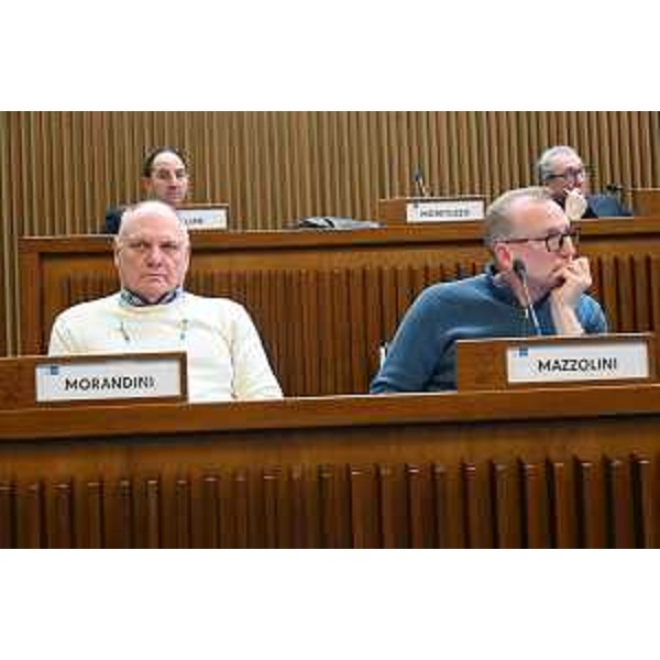 A sinistra l'archiettetto Snidar, incaricato del progetto del polo logistico - A sinistra l'archiettetto Snidar, incaricato del progetto del polo logistico