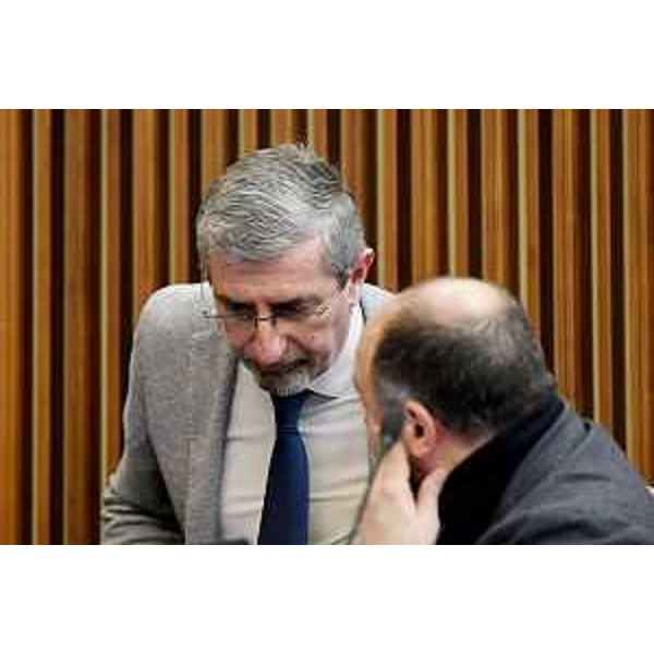 Andrea Carli (Pd), a sinistra nella foto, accanto al capogruppo dem Diego Moretti - Andrea Carli (Pd), a sinistra nella foto, accanto al capogruppo dem Diego Moretti