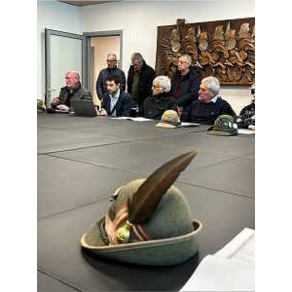 Un momento della conferenza stampa a Udine sui fondi alle Sezioni degli alpini del Fvg - Un momento della conferenza stampa a Udine sui fondi alle Sezioni degli alpini del Fvg