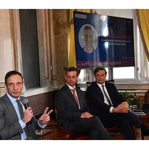 L'intervento del governatore del Friuli Venezia Giulia Massimiliano Fedriga in apertura della terza edizione di "FVG Connect". - L'intervento del governatore del Friuli Venezia Giulia Massimiliano Fedriga in apertura della terza edizione di "FVG Connect".