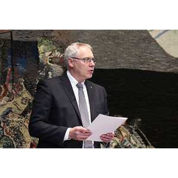 Un altro momento dell'intervento del presidente Bordin - Un altro momento dell'intervento del presidente Bordin