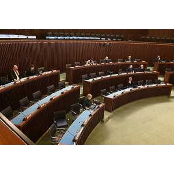 Un momento della seduta della Terza - Un momento della seduta della Terza