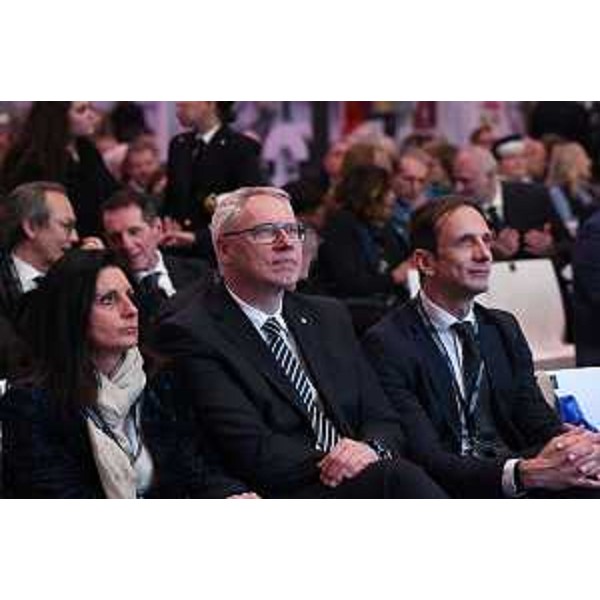 Da sinistra: il viceministro al ministero dell'Ambiente, Vannia Gava, il presidente del Cr Fvg, Mauro Bordin, e il governatore Massimiliano Fedriga - Da sinistra: il viceministro al ministero dell'Ambiente, Vannia Gava, il presidente del Cr Fvg, Mauro Bordin, e il governatore Massimiliano Fedriga