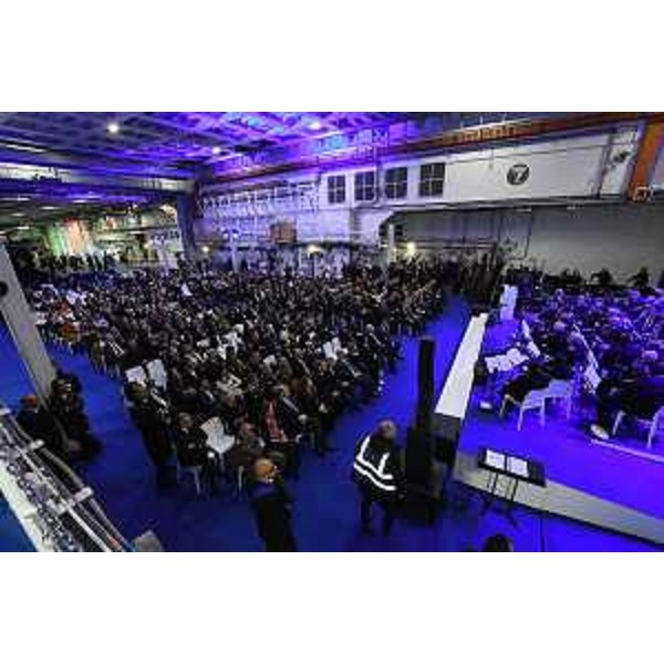 La manifestazione tenutasi all'interno della Nave Trieste - La manifestazione tenutasi all'interno della Nave Trieste