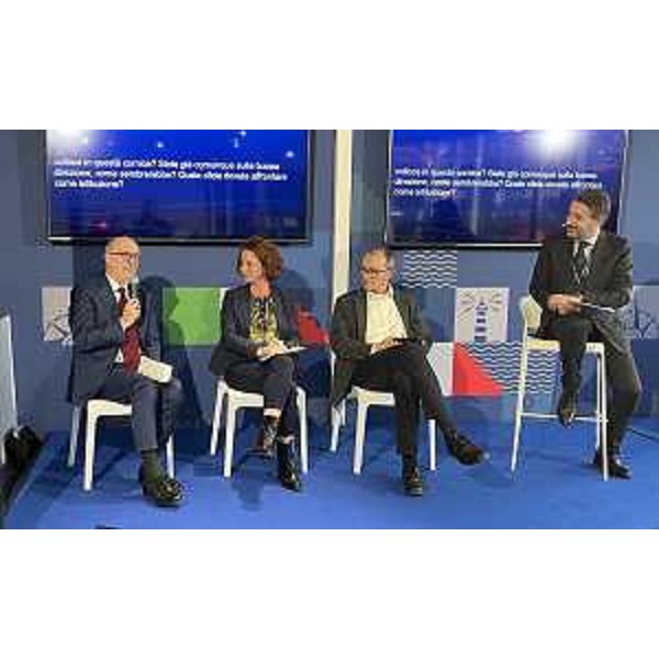 L'assessore Riccardi nel corso del suo intervento - L'assessore Riccardi nel corso del suo intervento