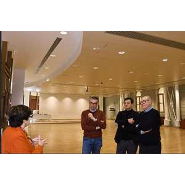 L'auditorium dellAzienda di servizi alla persona di via Pascoli a Trieste. - L'auditorium dellAzienda di servizi alla persona di via Pascoli a Trieste.