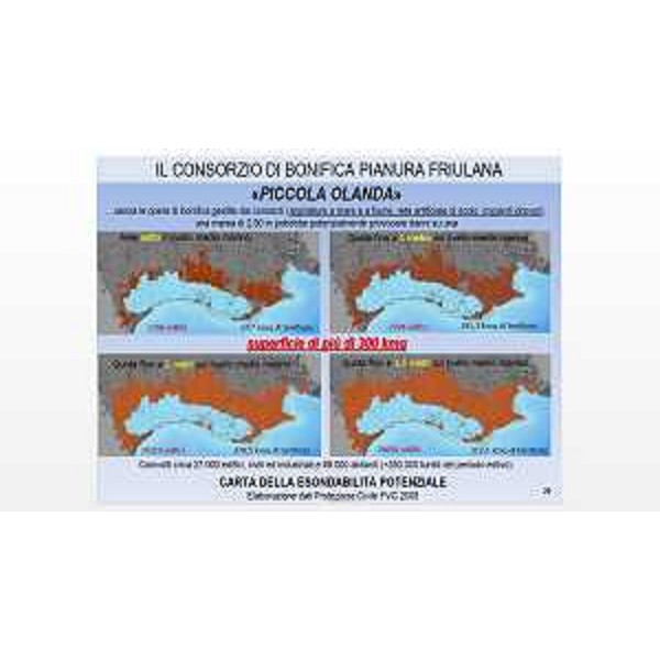 La previsione in caso di esondazione nella pianura friulana - La previsione in caso di esondazione nella pianura friulana