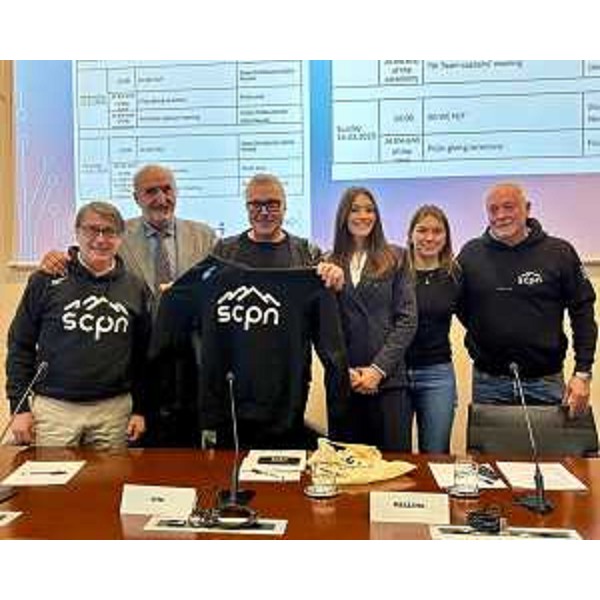 Un momento della conferenza stampa a Trieste - Un momento della conferenza stampa a Trieste