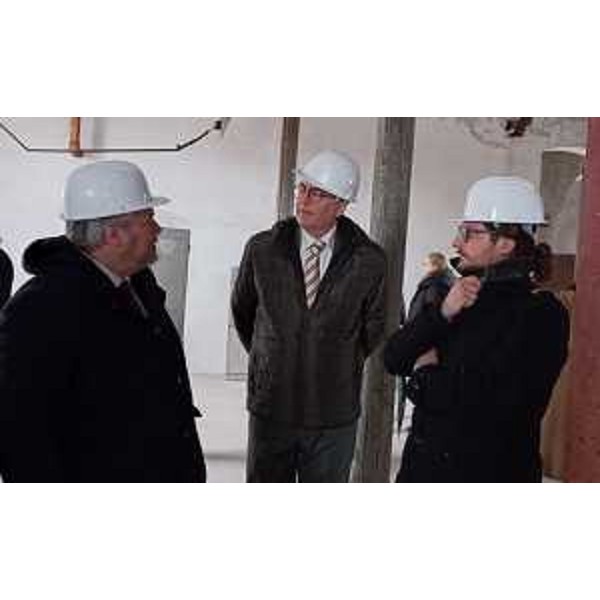 Da sinistra il presidente Bernardis, il sindaco Lenarduzzi e il consigliere Bullian - Da sinistra il presidente Bernardis, il sindaco Lenarduzzi e il consigliere Bullian