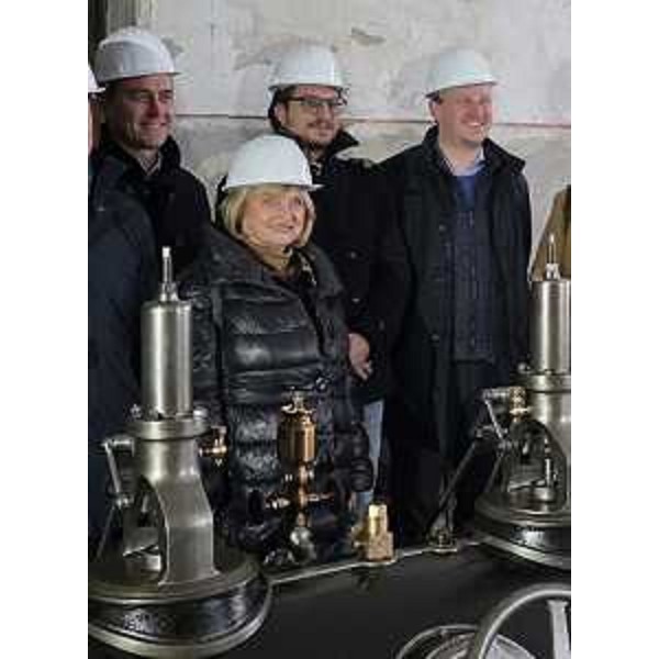 Da sinistra, Massimo Moretuzzo ed Enrico Bullian (Patto per l'Autonomia-Civica Fvg) all'ex Amideria di Ruda - Da sinistra, Massimo Moretuzzo ed Enrico Bullian (Patto per l'Autonomia-Civica Fvg) all'ex Amideria di Ruda