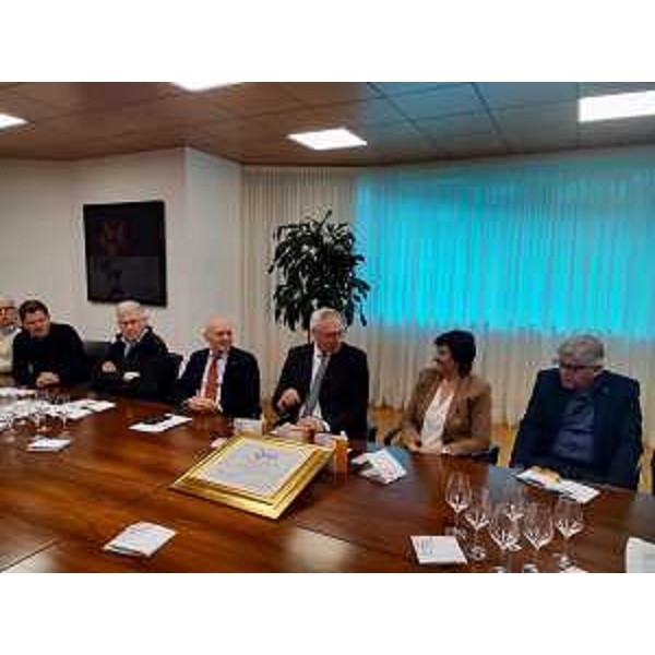 Un altro momento dell'intervento del presidente Bordin, terzo da destra - Un altro momento dell'intervento del presidente Bordin, terzo da destra