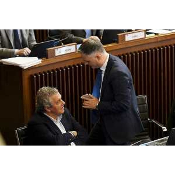 Da sinistra: Francesco Martines e Massimo Mentil (Pd) - Da sinistra: Francesco Martines e Massimo Mentil (Pd)