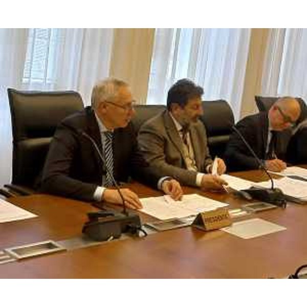 Il presidente del Cr Fvg, Mauro Bordin, durante la Conferenza dei capigruppo - Il presidente del Cr Fvg, Mauro Bordin, durante la Conferenza dei capigruppo