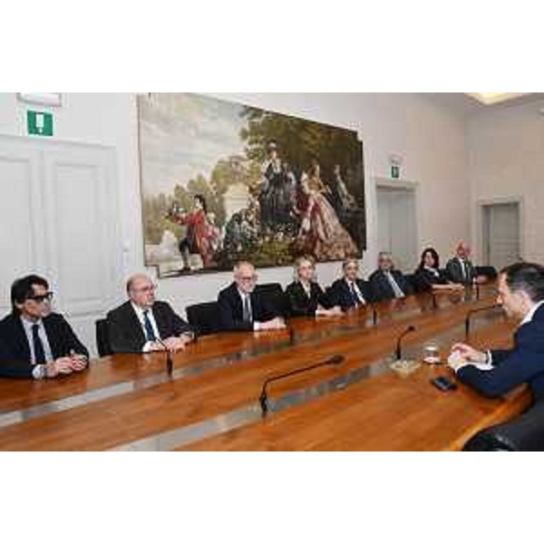 L'incontro del governatore del Friuli Venezia Giulia Massimiliano Fedriga con il comitato di gestione del Frie. - L'incontro del governatore del Friuli Venezia Giulia Massimiliano Fedriga con il comitato di gestione del Frie. 