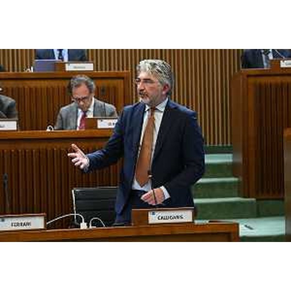 Il capogruppo della Lega, Antonio Calligaris - Il capogruppo della Lega, Antonio Calligaris