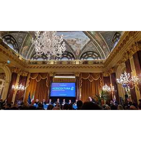 Un momento del convegno "L'agricoltura è" a Roma - Un momento del convegno "L'agricoltura è" a Roma