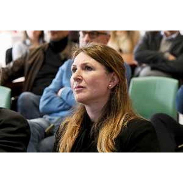 Rosaria Capozzi (M5S) durante la visita di oggi alla Sissa di Trieste - Rosaria Capozzi (M5S) durante la visita di oggi alla Sissa di Trieste