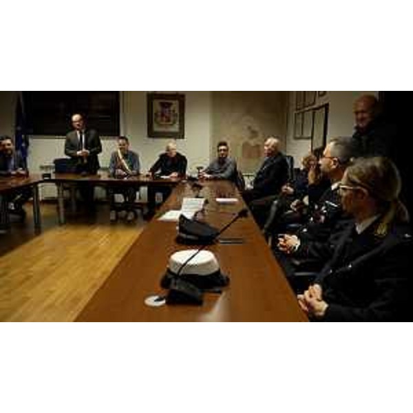 Il vicegovernatore Mario Anzil nel municipio di Ronchis - Il vicegovernatore Mario Anzil nel municipio di Ronchis