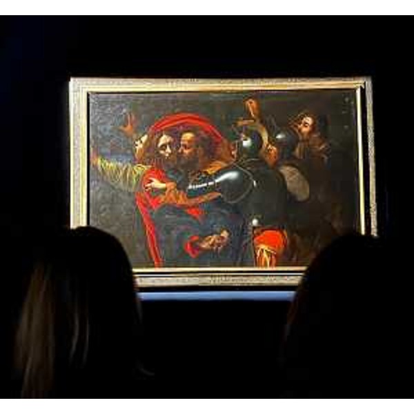 L'opera di Caravaggio "La presa di Cristo nellorto" esposta a Gorizia - L'opera di Caravaggio "La presa di Cristo nellorto" esposta a Gorizia