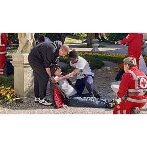 Una delle scene delle Olimpiadi del soccorso - Una delle scene delle Olimpiadi del soccorso