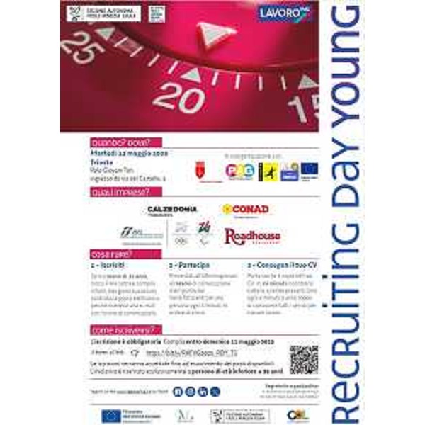 La locandina del Recruiting day young - La locandina del Recruiting day young