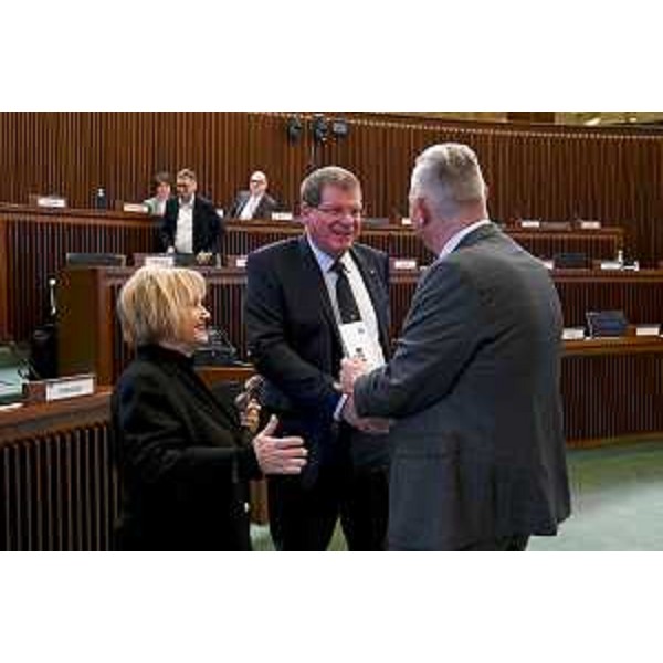 Da sx, Laura Fasiolo (Pd), Marko Pisani (Ssk) e Alessandro Basso (FdI) - Da sx, Laura Fasiolo (Pd), Marko Pisani (Ssk) e Alessandro Basso (FdI)