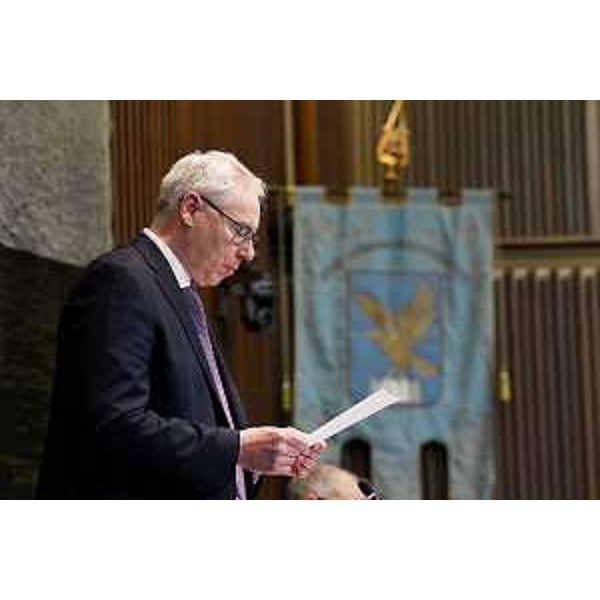 Il presidente del Cr Fvg, Mauro Bordin, durante la Il presidente del Cr Fvg, Mauro Bordin, durante la celebrazione in Aula della Fieste de Patrie dal Friûl - Il presidente del Cr Fvg, Mauro Bordin, durante la Il presidente del Cr Fvg, Mauro Bordin, durante la celebrazione in Aula della Fieste de Patrie dal Friûl