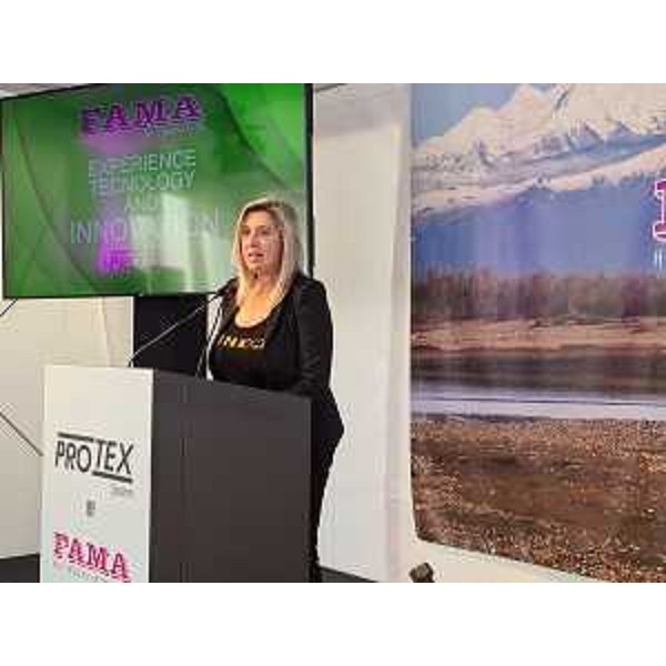 L'assessore regionale Cristina Amirante durante il suo intervento all'evento organizzata da Fama srl a Zoppola. - L'assessore regionale Cristina Amirante durante il suo intervento all'evento organizzata da Fama srl a Zoppola.