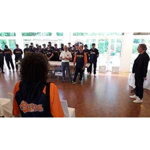 Un momento della presentazione della squadra. - Un momento della presentazione della squadra.