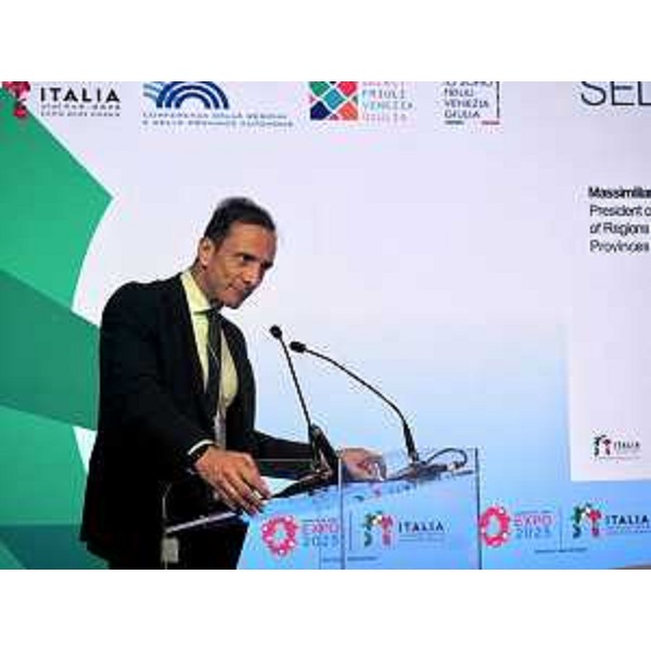 Il governatore Massimiliano Fedriga - Il governatore Massimiliano Fedriga