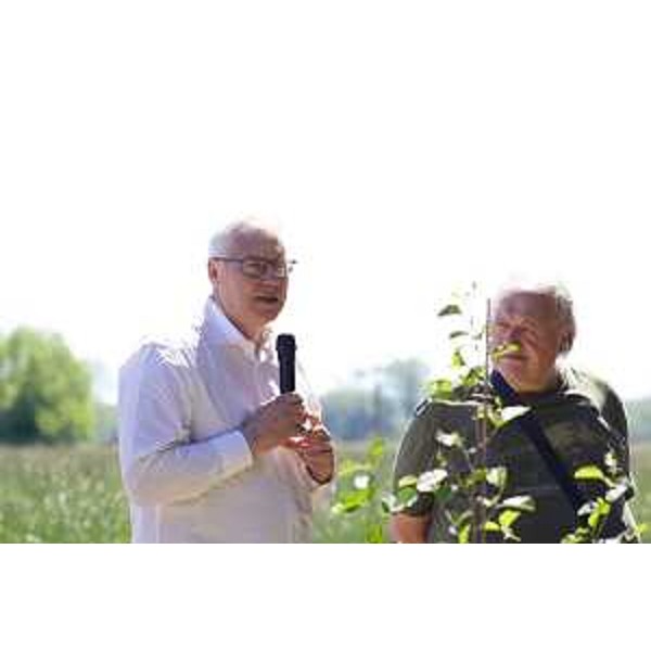 Mauro Bordin, presidente Cr Fvg, e Gianluigi Delicato, presidente della Riserva di caccia di Precenicco - Mauro Bordin, presidente Cr Fvg, e Gianluigi Delicato, presidente della Riserva di caccia di Precenicco