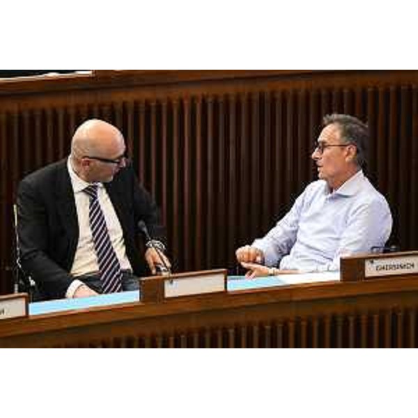 Da sinistra Michele Lobianco (FI) e Giuseppe Ghersinich (Lega) - Da sinistra Michele Lobianco (FI) e Giuseppe Ghersinich (Lega)