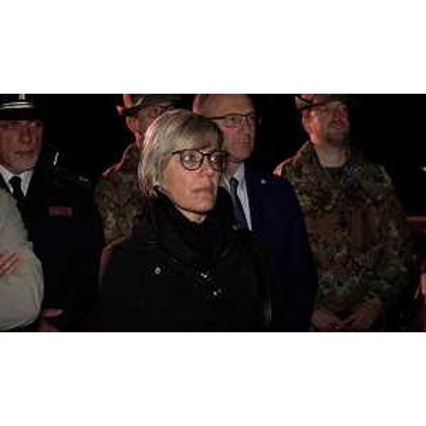 L'assessore Zilli durante le celebrazioni dell'anniversario del terremoto del 1976. - L'assessore Zilli durante le celebrazioni dell'anniversario del terremoto del 1976.