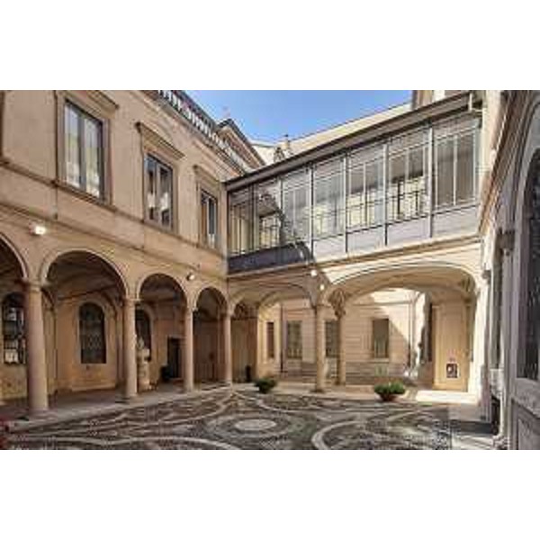 Una vista di Palazzo Morando di Milano, sede della mostra - Una vista di Palazzo Morando di Milano, sede della mostra 