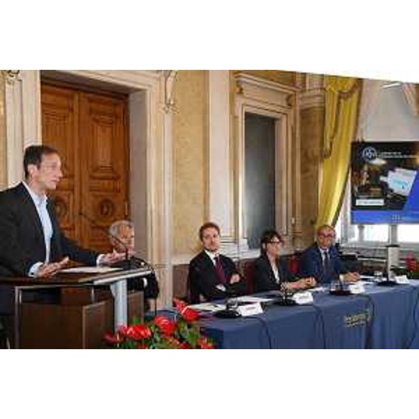 Il governatore Fedriga nel corso del suo intervento - Il governatore Fedriga nel corso del suo intervento