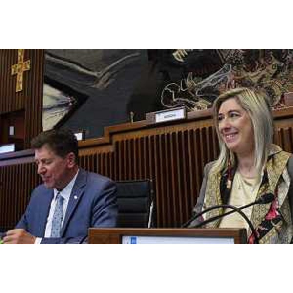 L'assessore Cristina Amirante in IV Commissione - L'assessore Cristina Amirante in IV Commissione