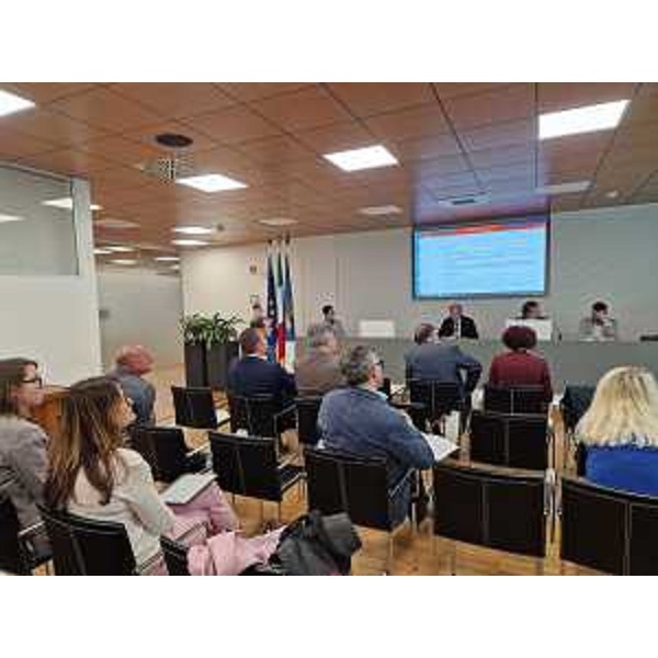 L'assessore regionale Fabio Scoccimarro all'incontro con delegazione dell'Anci a Udine su norma su aree idonee per fotovoltaico. - L'assessore regionale Fabio Scoccimarro all'incontro con delegazione dell'Anci a Udine su norma su aree idonee per fotovoltaico.