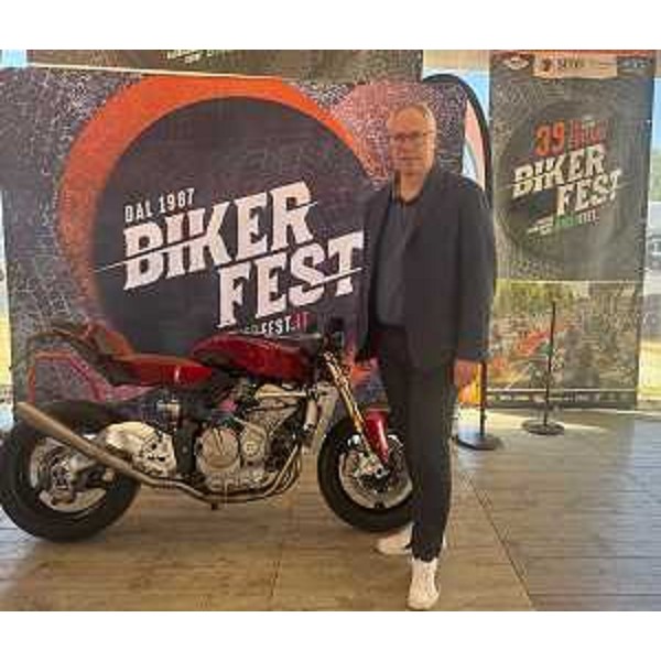 Mauro Bordin, presidente del Consiglio regionale Fvg, oggi alla Biker Fest di Lignano - Mauro Bordin, presidente del Consiglio regionale Fvg, oggi alla Biker Fest di Lignano