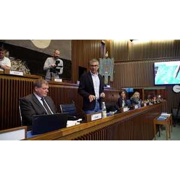 L'assessore regionale Pierpaolo Roberti alla Quarta Conferenza regionale sulla tutela della minoranza linguistica slovena. - L'assessore regionale Pierpaolo Roberti alla Quarta Conferenza regionale sulla tutela della minoranza linguistica slovena.