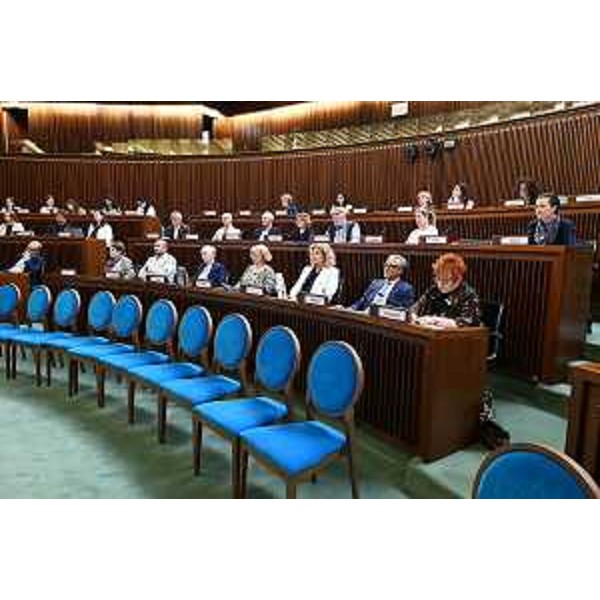 La platea che ha partecipato alla Conferenza. La prima da destra è la senatrice Tatjana Rojc - La platea che ha partecipato alla Conferenza. La prima da destra è la senatrice Tatjana Rojc
