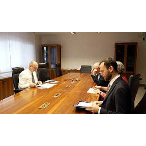 L'assessore Riccardi con i presidenti degli Ordini delle professioni infermieristiche - L'assessore Riccardi con i presidenti degli Ordini delle professioni infermieristiche