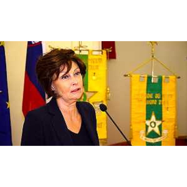 L'assessore Rosolen nel corso del suo intervento - L'assessore Rosolen nel corso del suo intervento