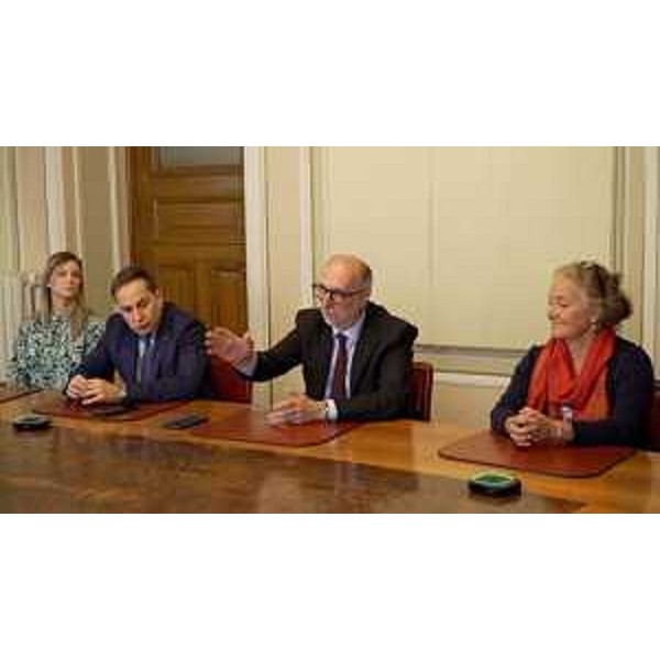 L'assessore alla Salute Riccardo Riccardi all'incontro che si è tenuto presso il Comune di Udine. - L'assessore alla Salute Riccardo Riccardi all'incontro che si è tenuto presso il Comune di Udine.