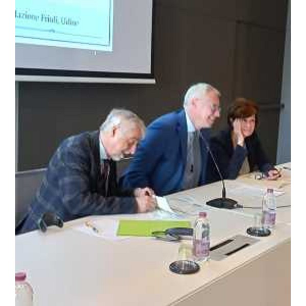 Da sinistra Brussa, il presidente Bordin e l'assessore Rosolen - Da sinistra Brussa, il presidente Bordin e l'assessore Rosolen