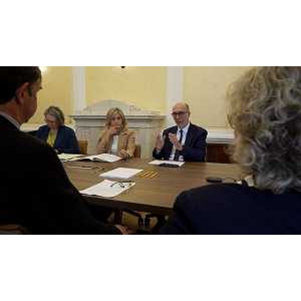 L'assessore regionale Riccardo Riccardi, delegato alla Protezione civile, accanto al prefetto di Gorizia Ester Fedullo - L'assessore regionale Riccardo Riccardi, delegato alla Protezione civile, accanto al prefetto di Gorizia Ester Fedullo